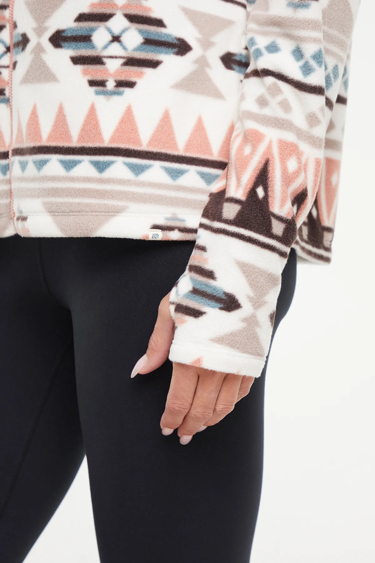 Treeline Fleece Jacket - Cameo Brown Geo Tapestry - Image 5