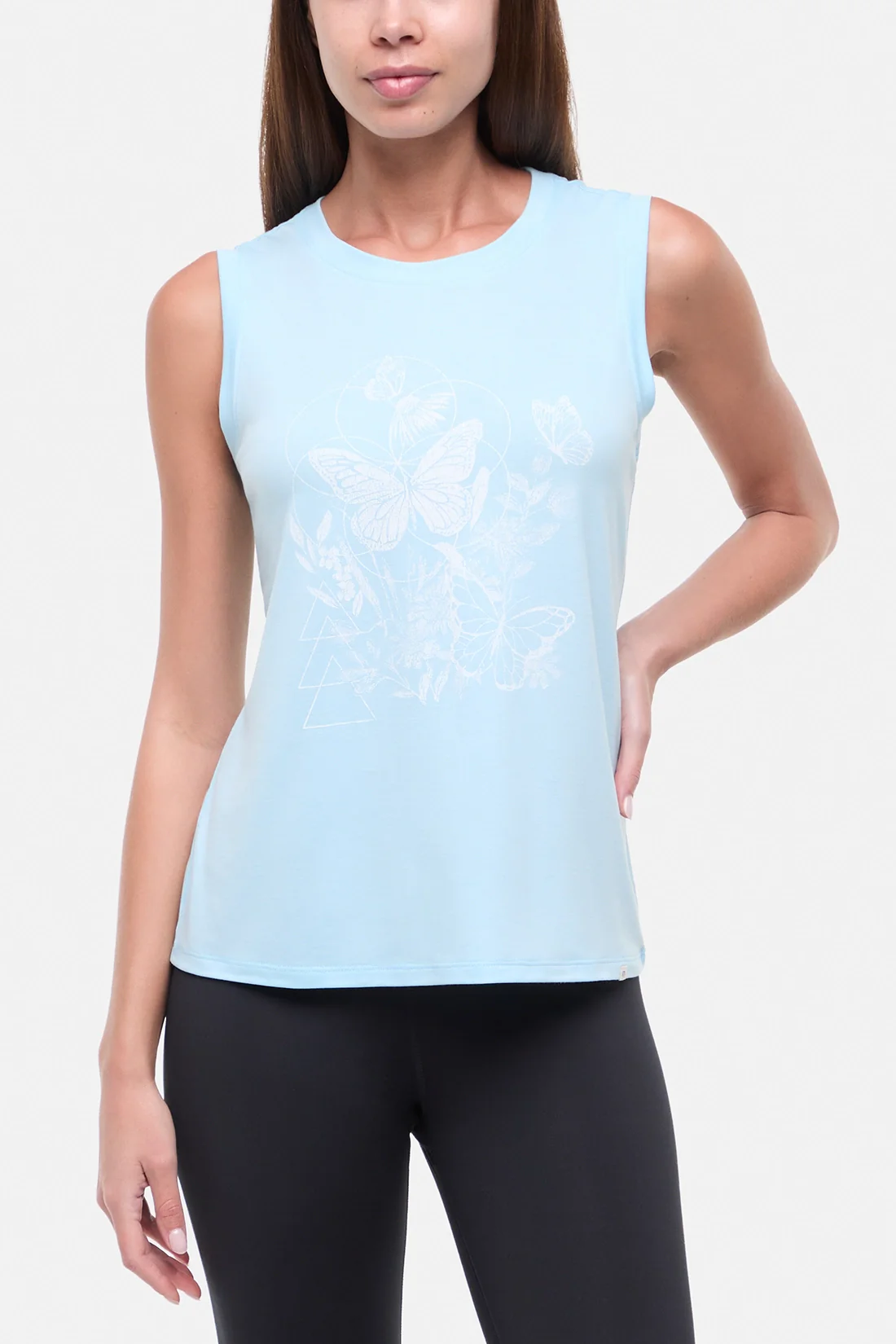 Ana Tank - Heather Ocean Current Butterfly Bunch