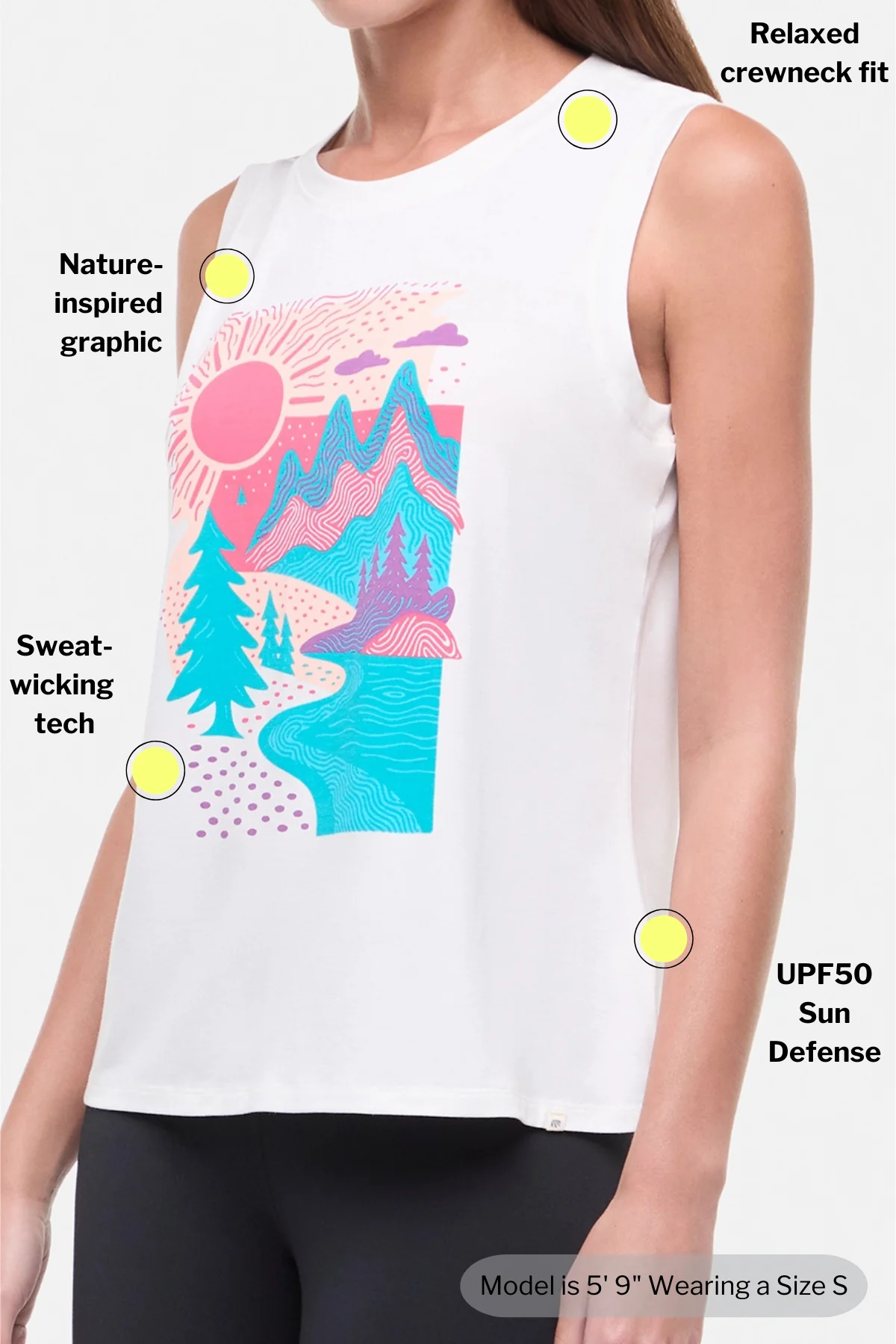 Ana Tank - Sugar Swizzle Abstract Hills - Image 3