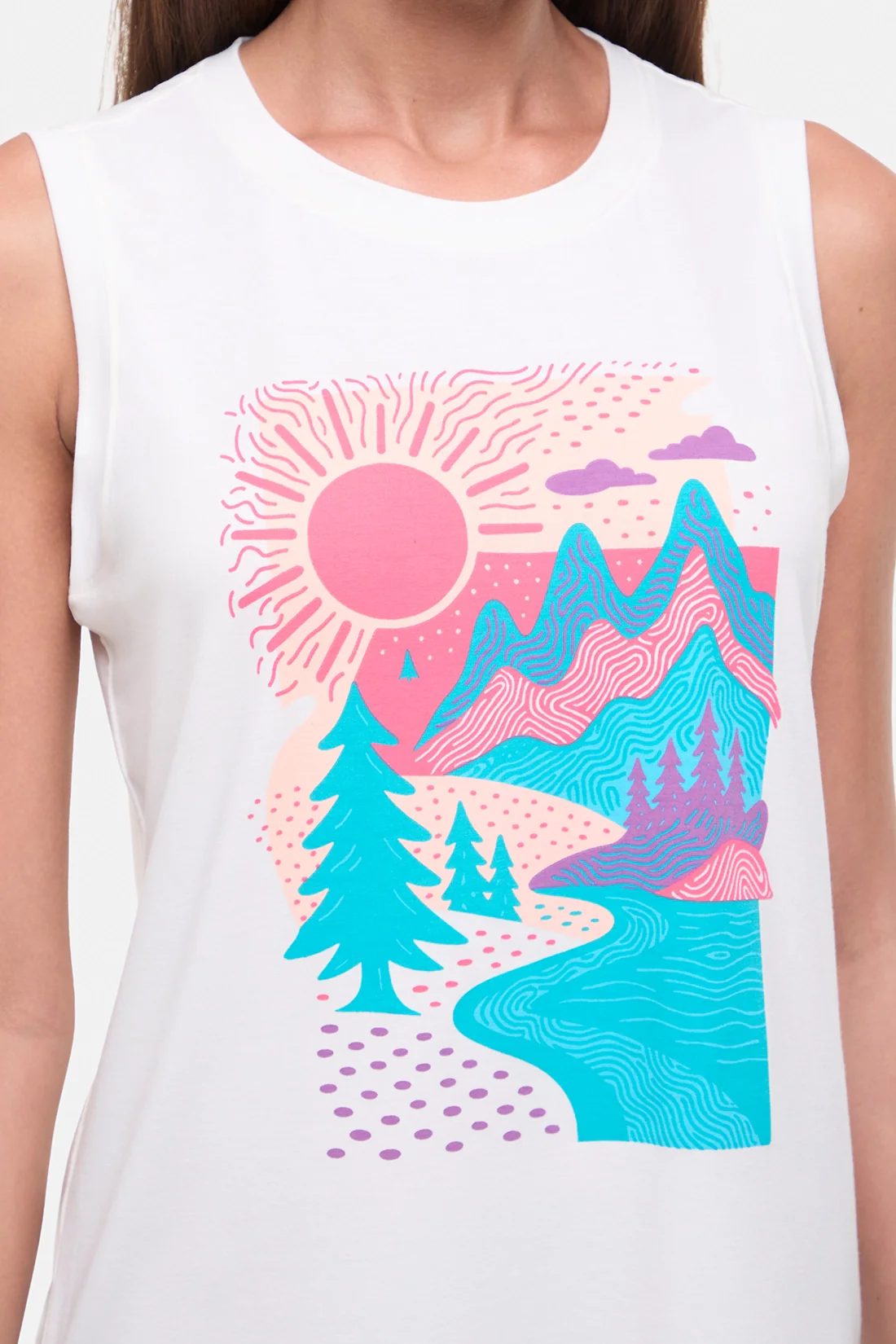 Ana Tank - Sugar Swizzle Abstract Hills - Image 4
