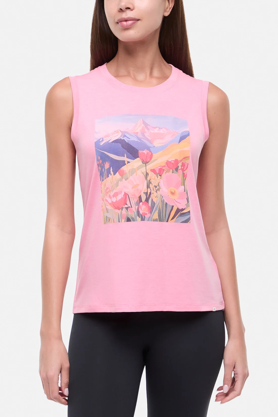 Ana Tank - Heather Rosy Future Vibrant Fields