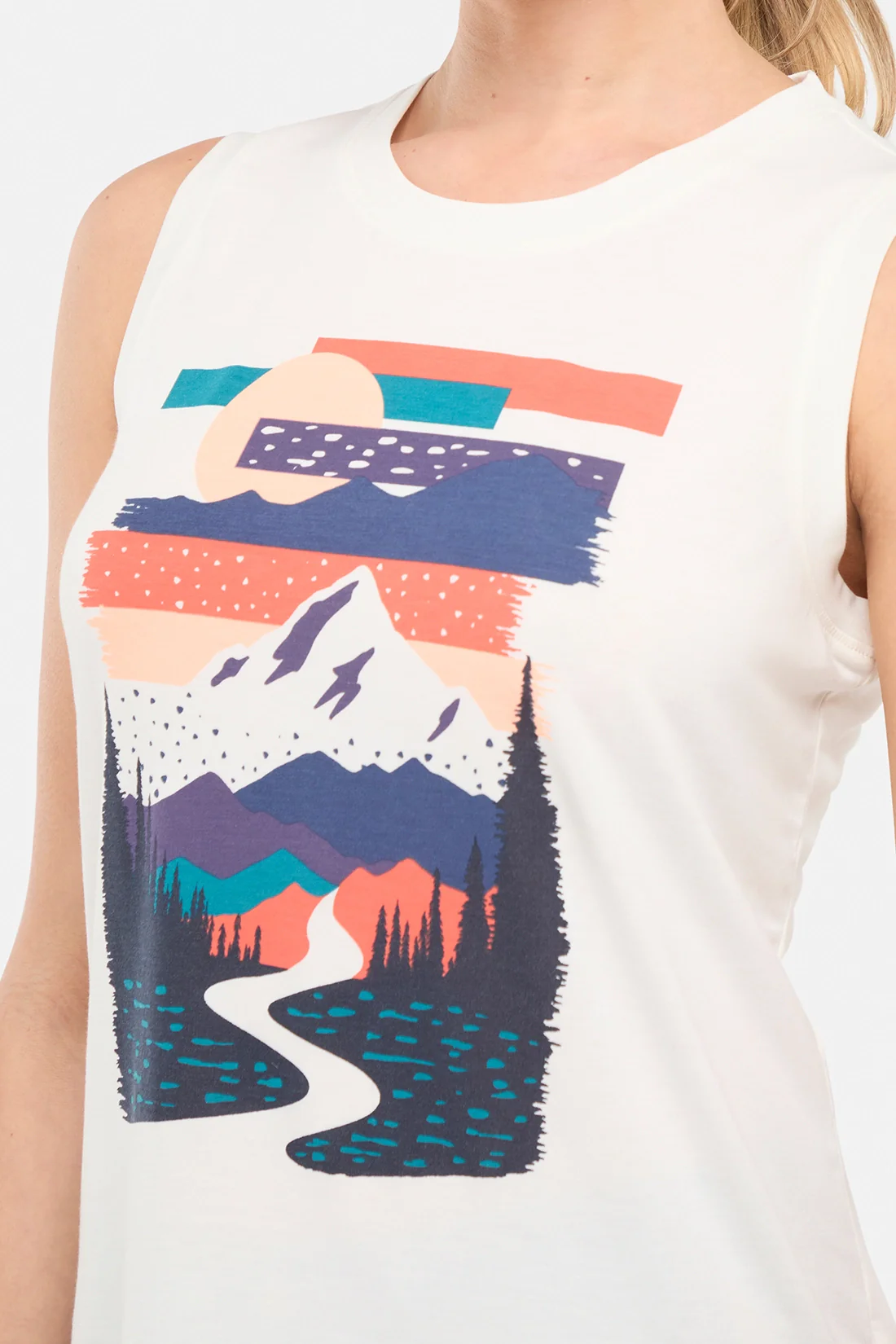 Ana Tank - Sugar Swizzle Abstract Mountain - Image 3
