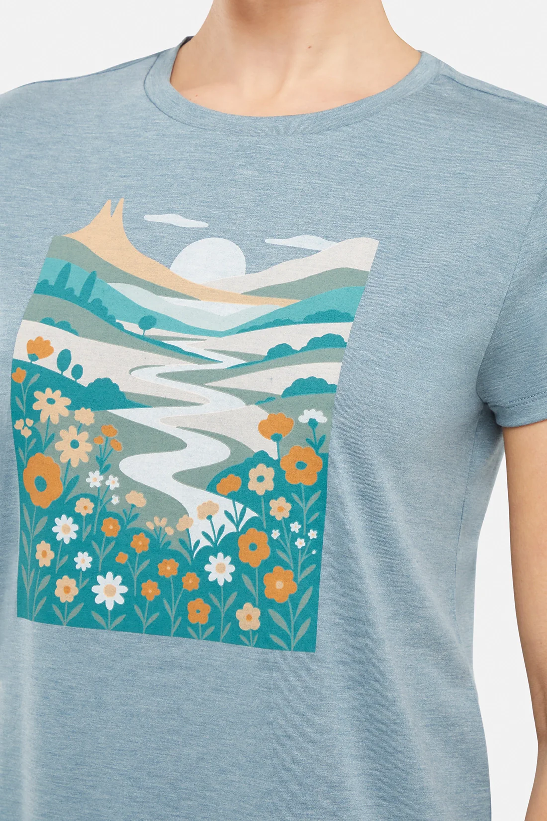 Monica Tee - Heather Tidal Abstract Valley - Image 3
