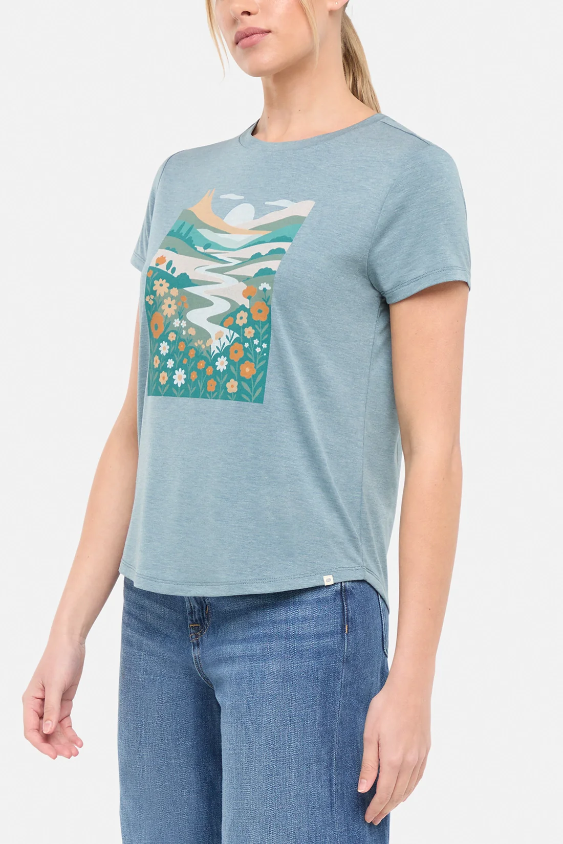 Monica Tee - Heather Tidal Abstract Valley - Image 4