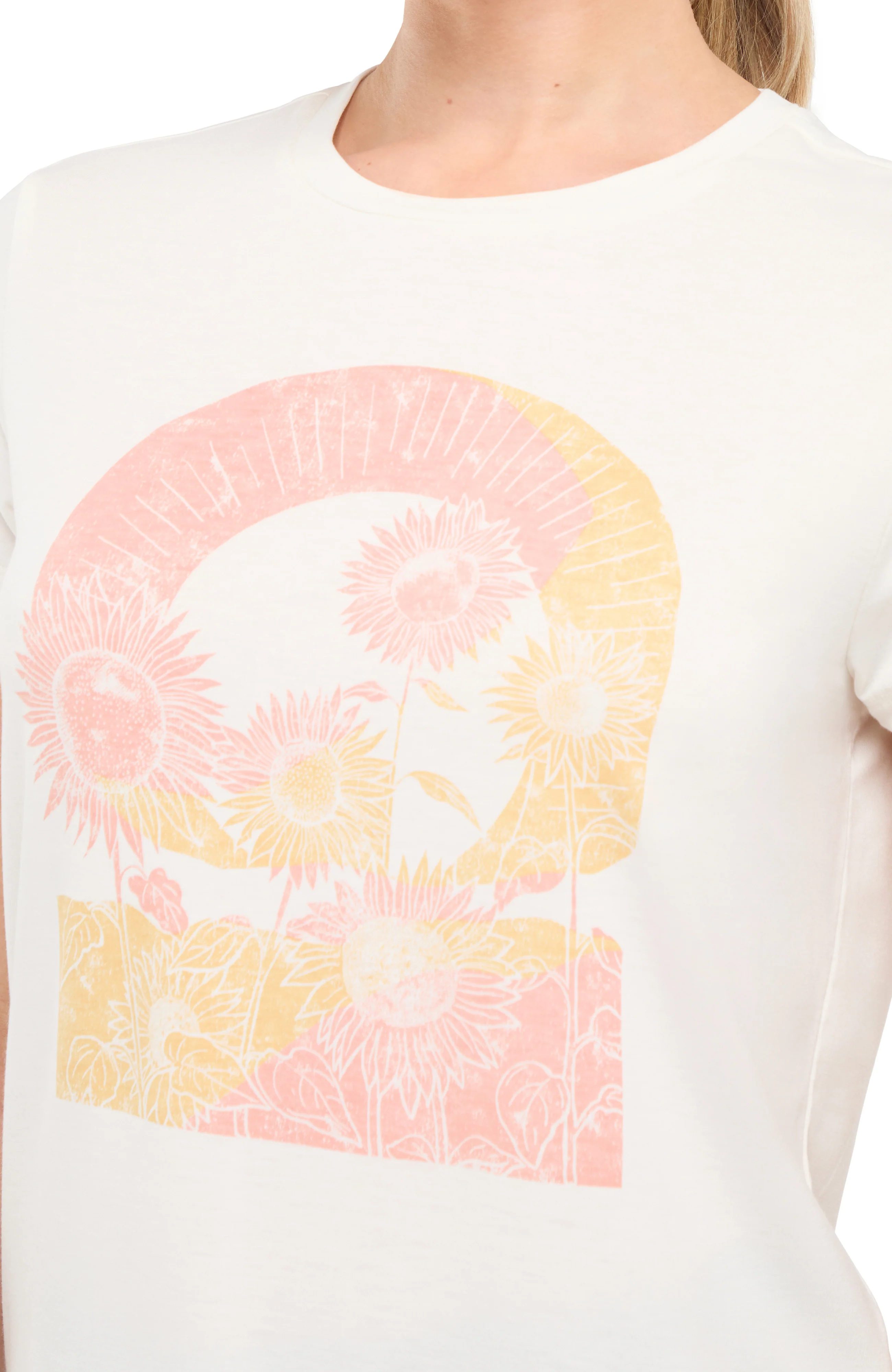 Monica Tee - Sugar Swizzle Sunflowers In Field - Image 3