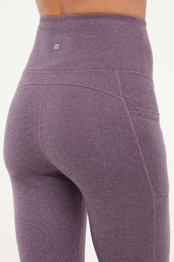 Riley Side Pocket Legging - Heather Plum Perfect - Image 2
