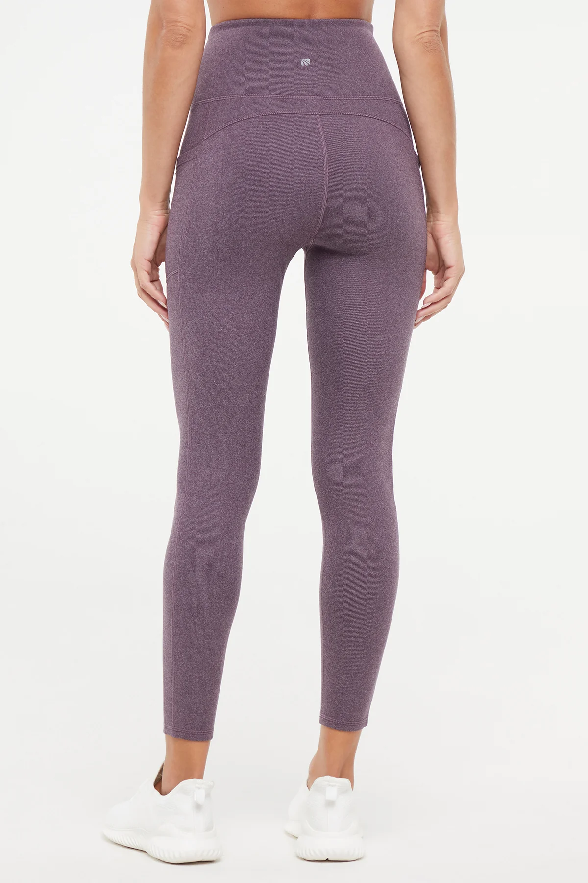 Riley Side Pocket Legging - Heather Plum Perfect - Image 3