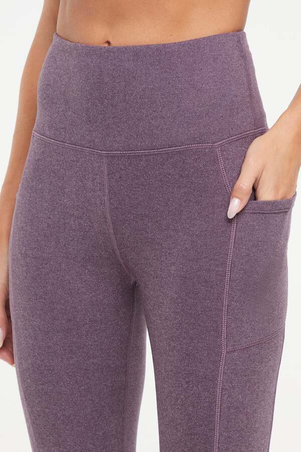 Riley Side Pocket Legging - Heather Plum Perfect - Image 4