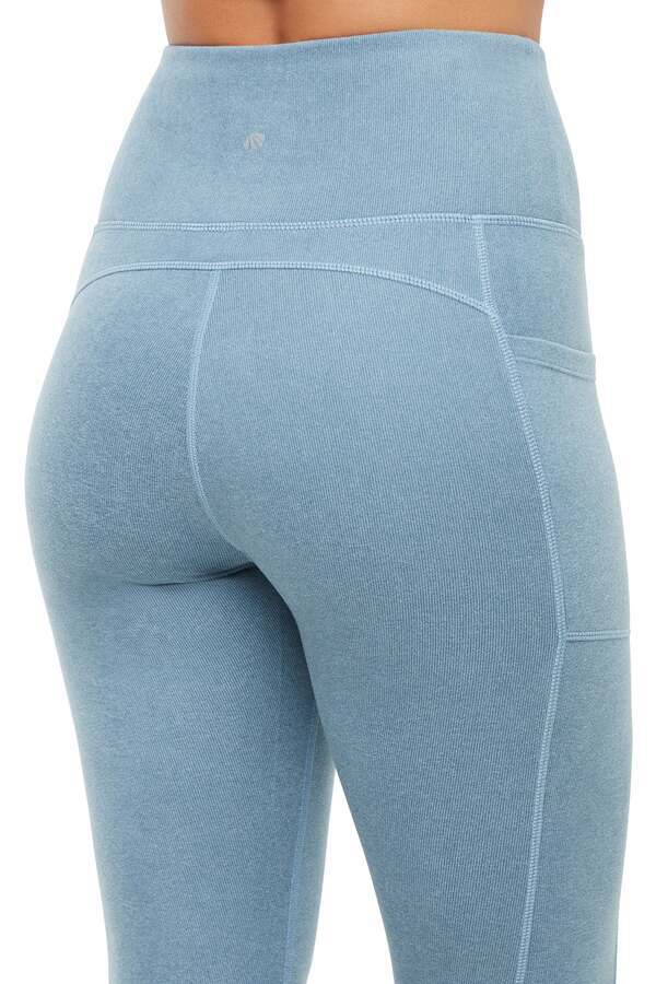 Riley Side Pocket Legging - Heather Bluestone - Image 2