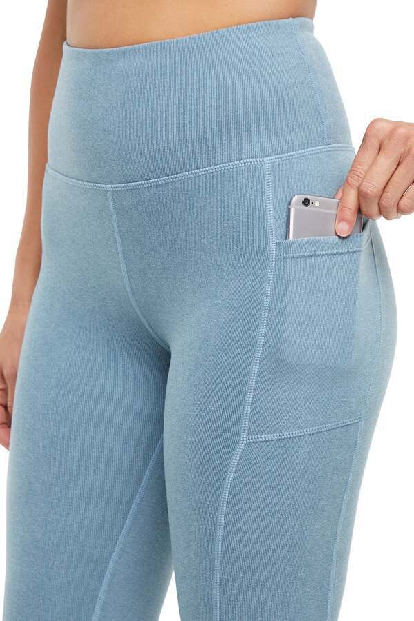 Riley Side Pocket Legging - Heather Bluestone - Image 4