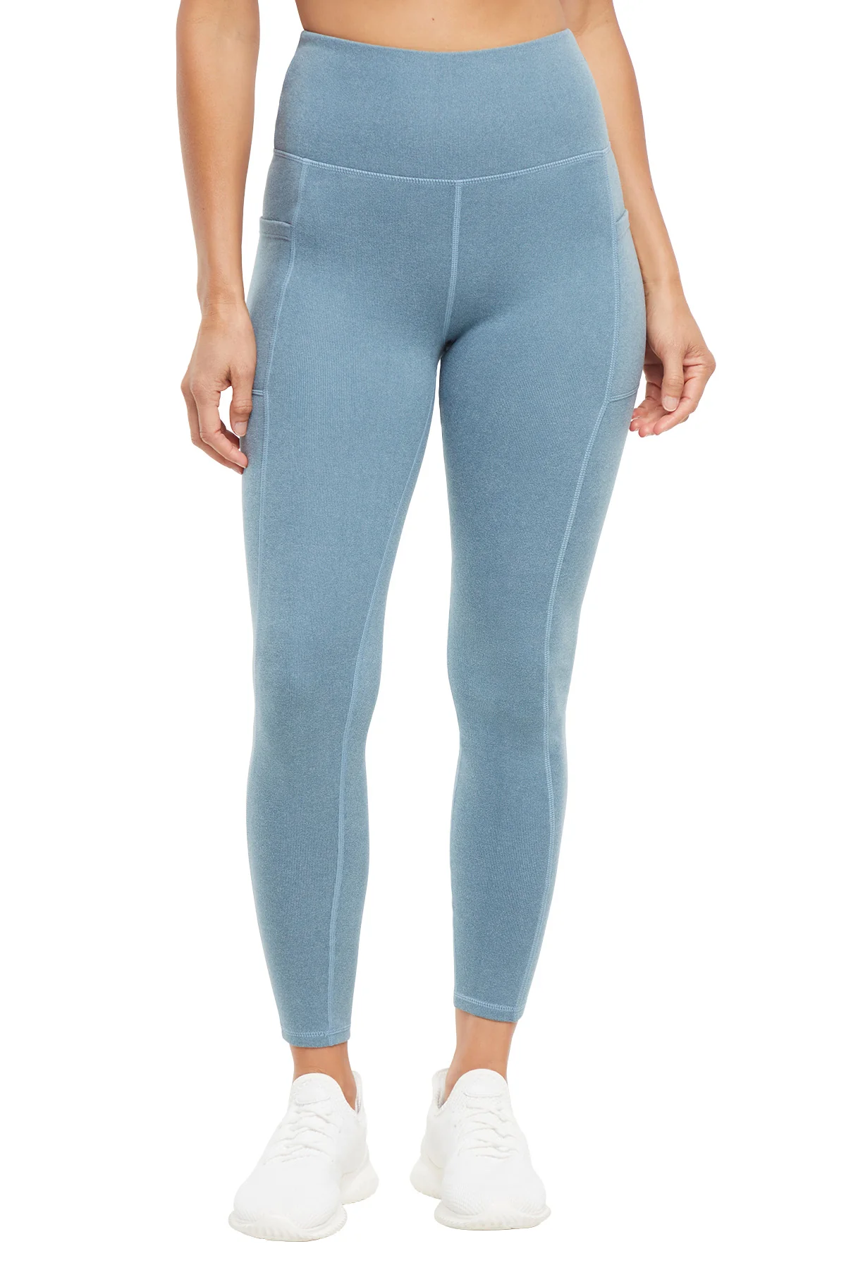 Riley Side Pocket Legging - Heather Bluestone - Image 6