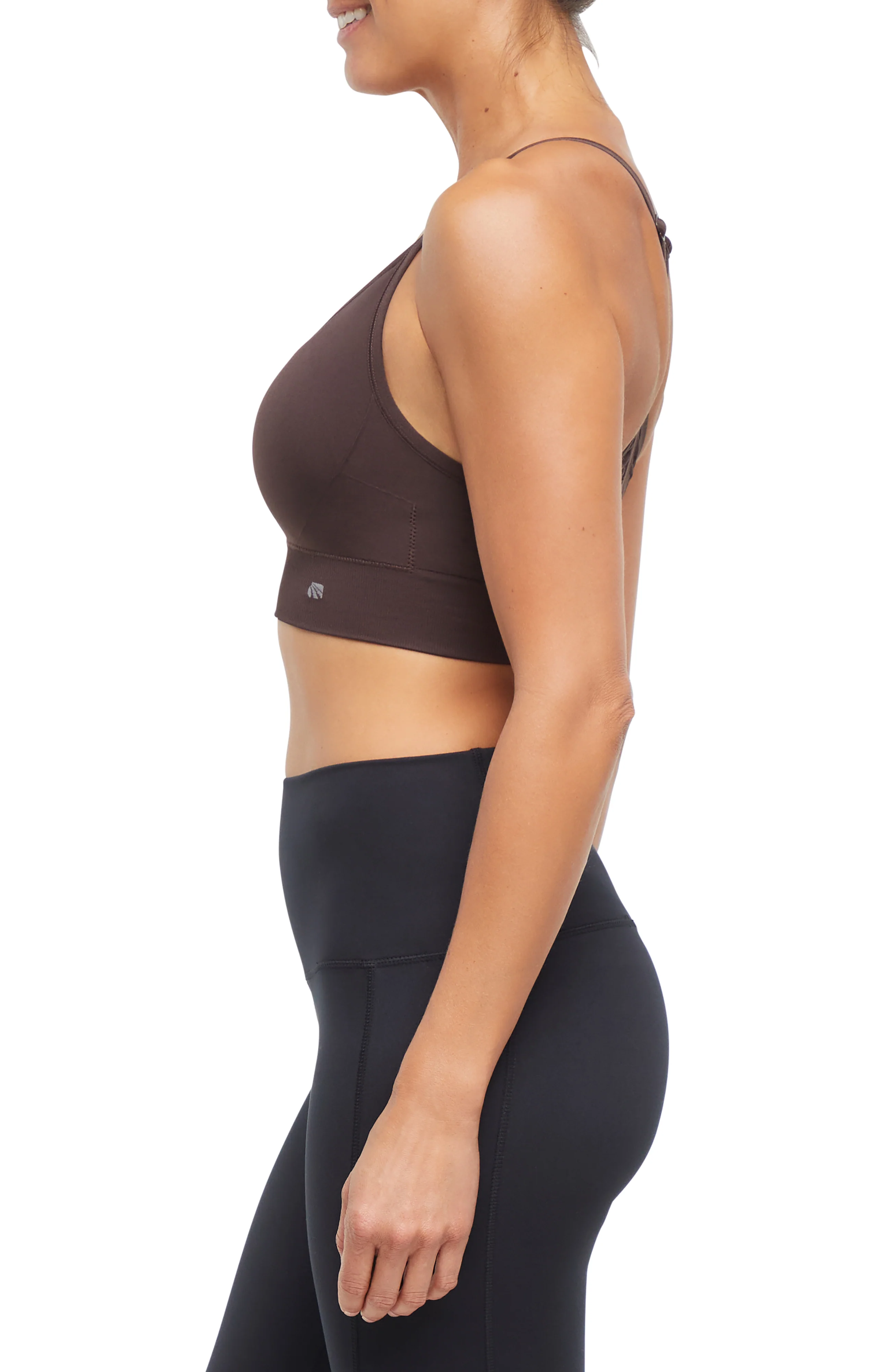 2 Pack London Seamless Sports Bra - Tuffet Black Coffee - Image 10