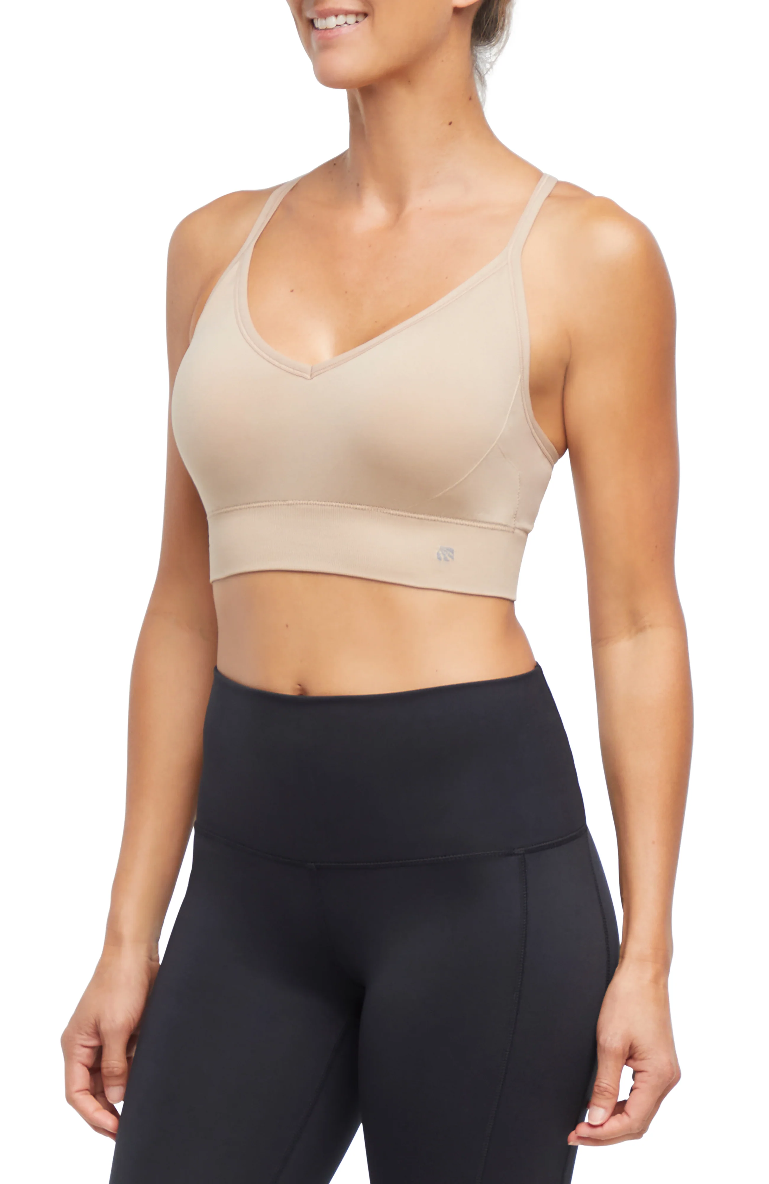 2 Pack London Seamless Sports Bra - Tuffet Black Coffee - Image 5