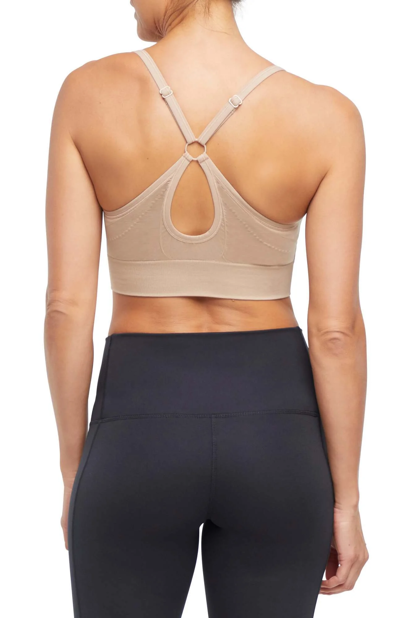 2 Pack London Seamless Sports Bra - Tuffet Black Coffee - Image 7