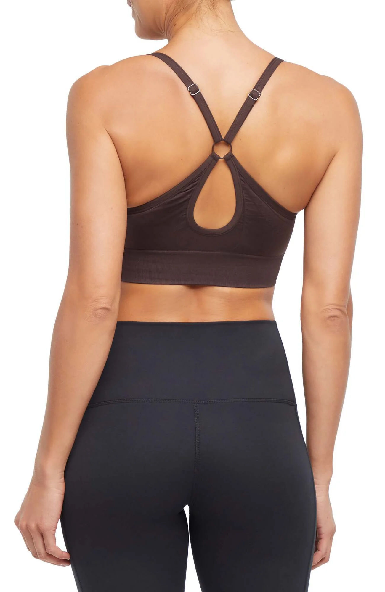 2 Pack London Seamless Sports Bra - Tuffet Black Coffee - Image 8