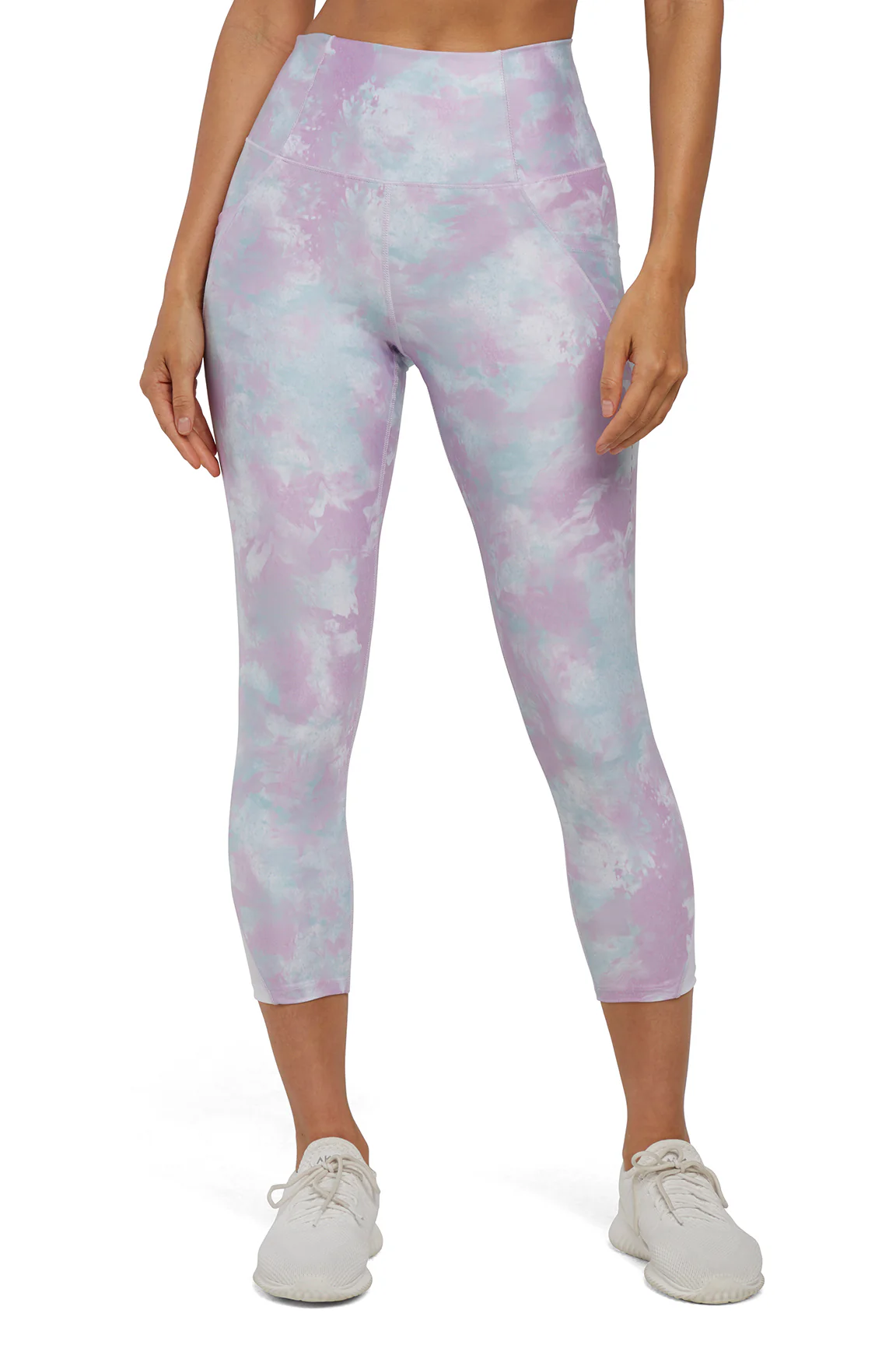 Jenny Side Pocket Mid Calf Capri - White Hazy Glow - Image 6