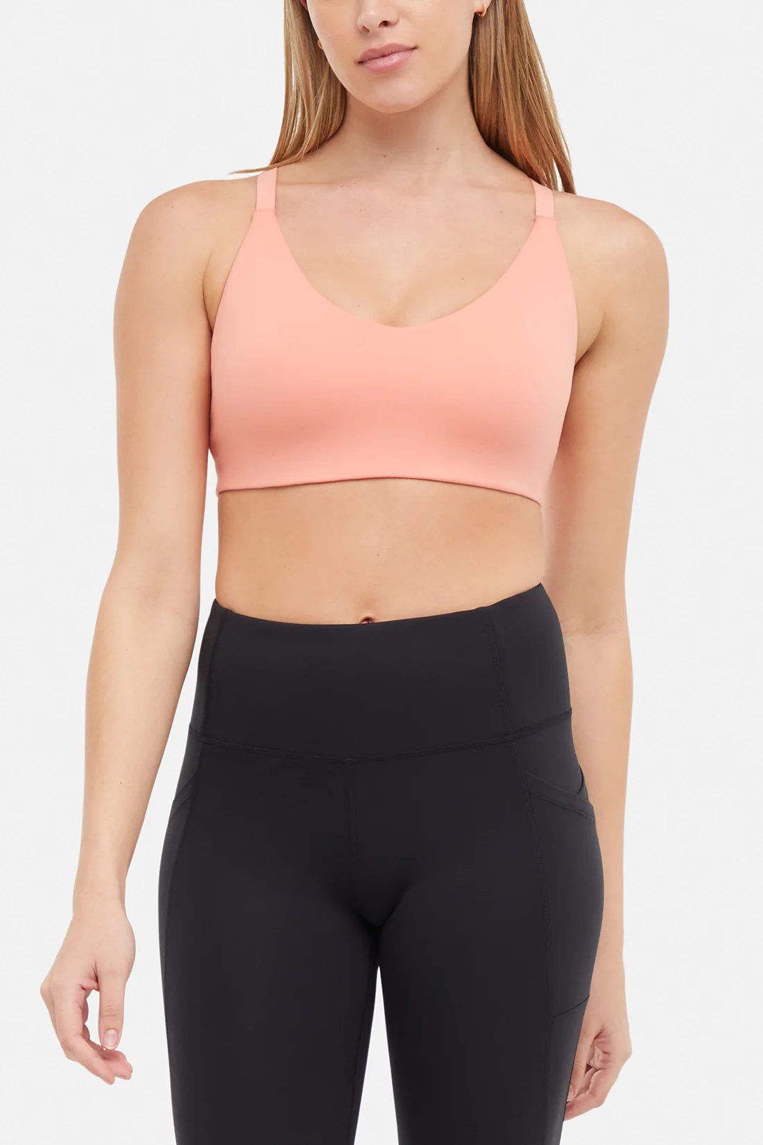 Allie Sports Bra - Burnt Coral