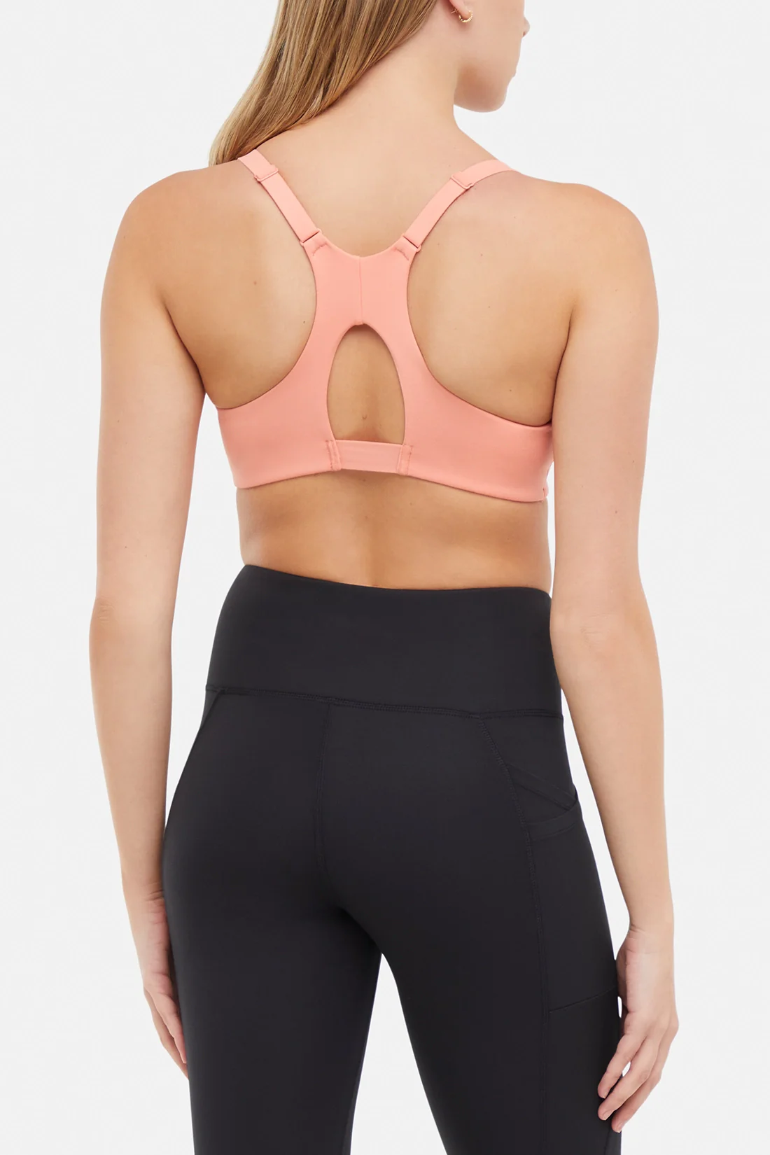 Allie Sports Bra - Burnt Coral - Image 2