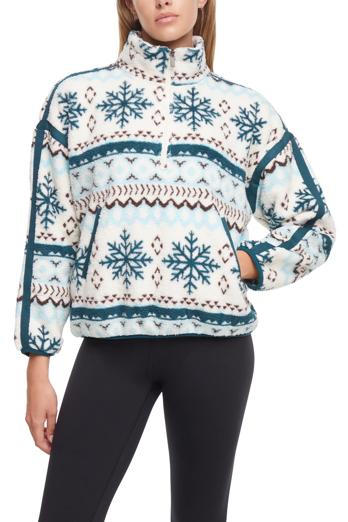 Caliste 1/4 Zip Sherpa Pullover - Image 4