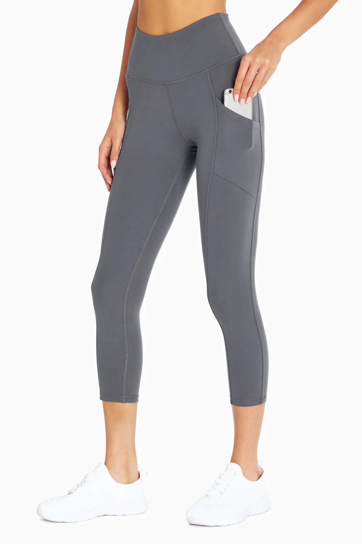 Drew Side Pocket Tummy Control Mid Calf Capri - Image 13