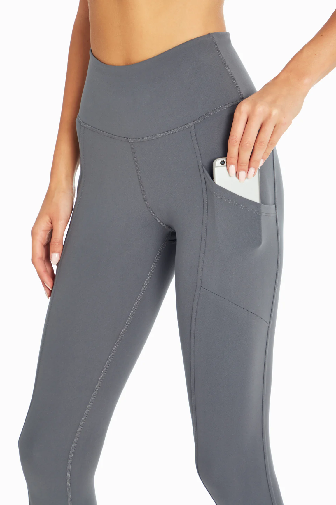 Drew Side Pocket Tummy Control Mid Calf Capri - Image 17