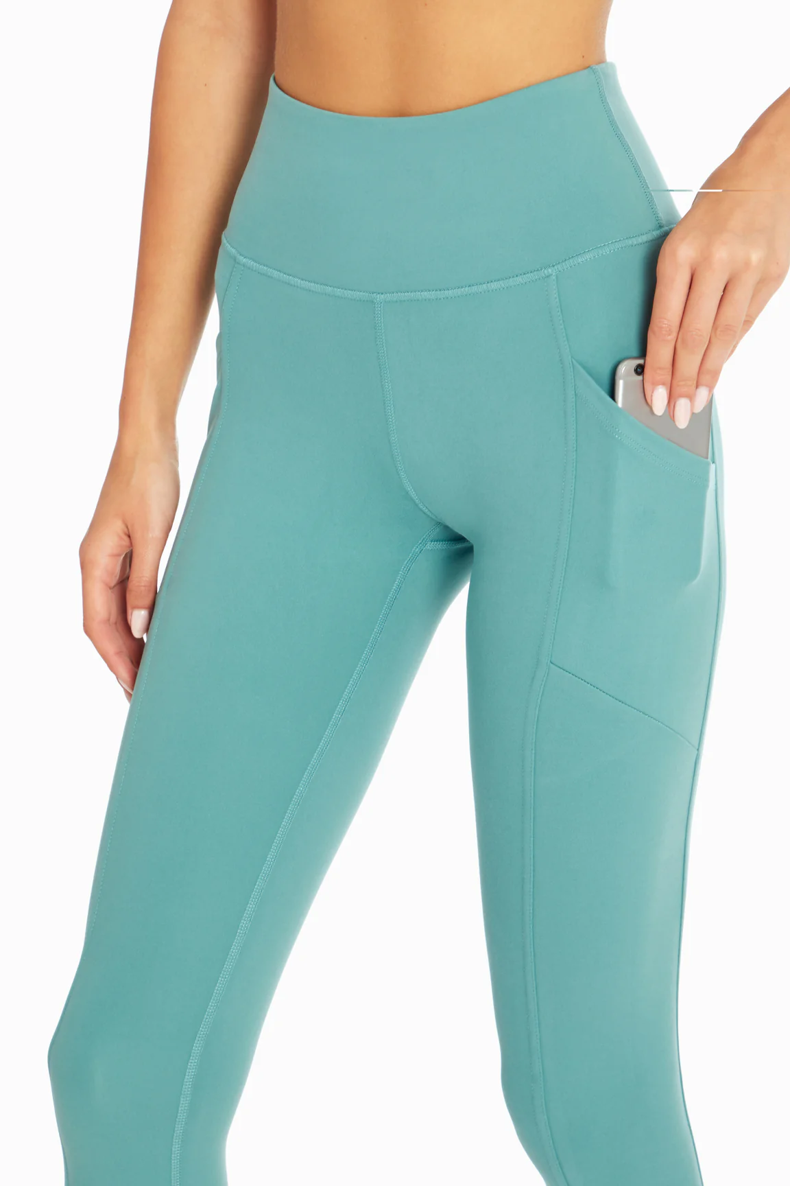 Drew Side Pocket Tummy Control Mid Calf Capri - Image 22