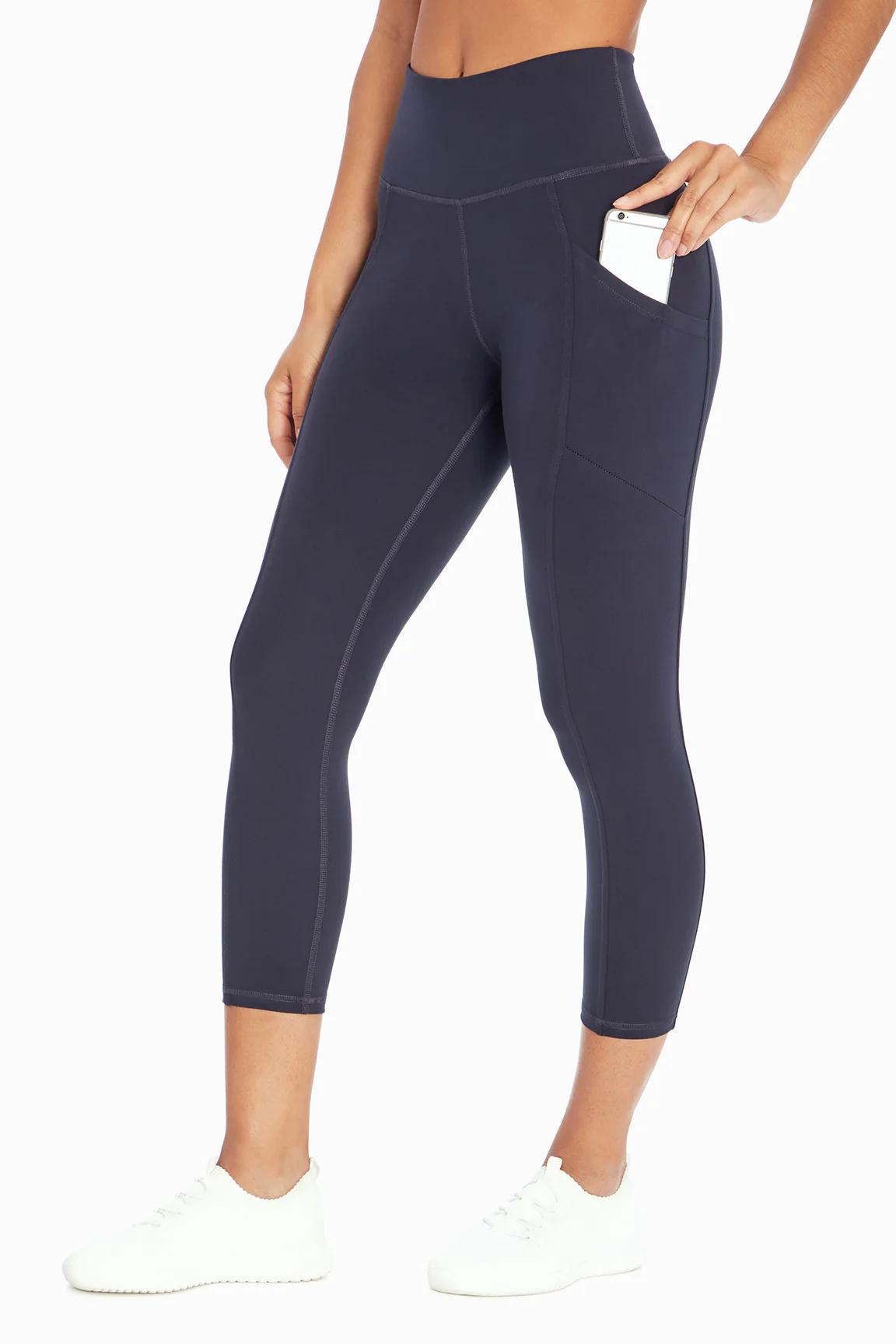 Drew Side Pocket Tummy Control Mid Calf Capri - Image 6