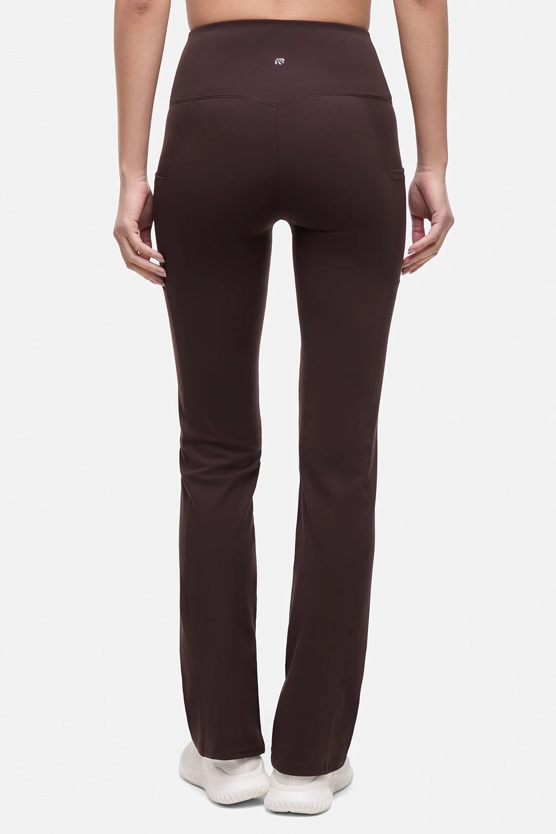 Eclipse Side Pocket Tummy Control Yoga Pant - Black Coffee - Image 3